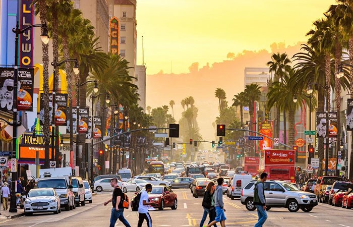 visitare la città di Los Angeles vacanza studio