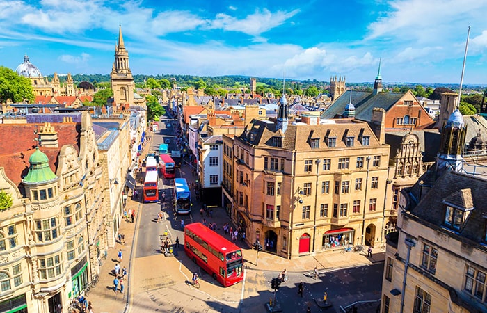 Architecture in the UK city of Oxford