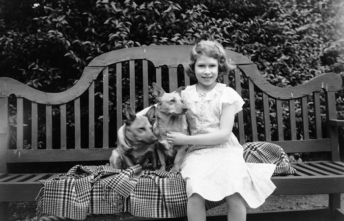 Elizabeth II as a young girl