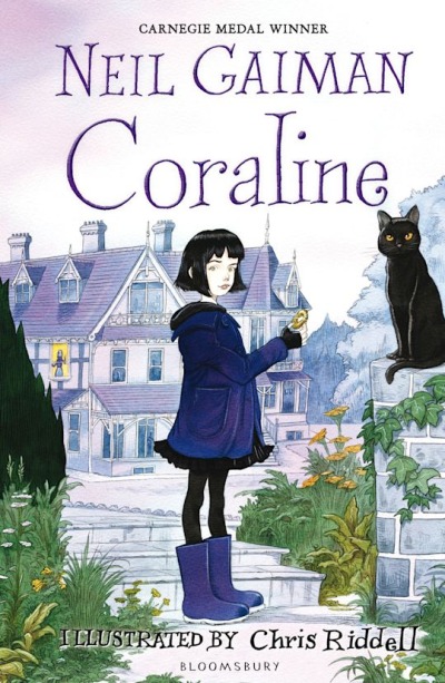 coraline by neil gaiman book cover