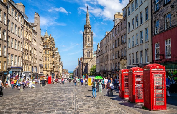 The Royal Mile in Edinburgh