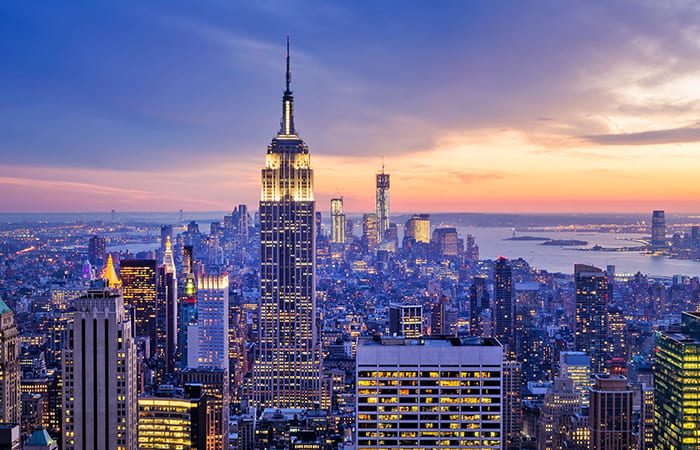 Empire State Building at night