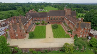 Ardingly College building aerial view