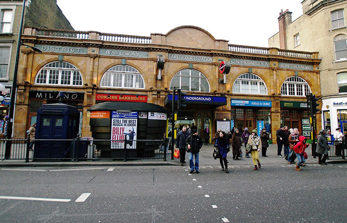Earls Court underground station in London