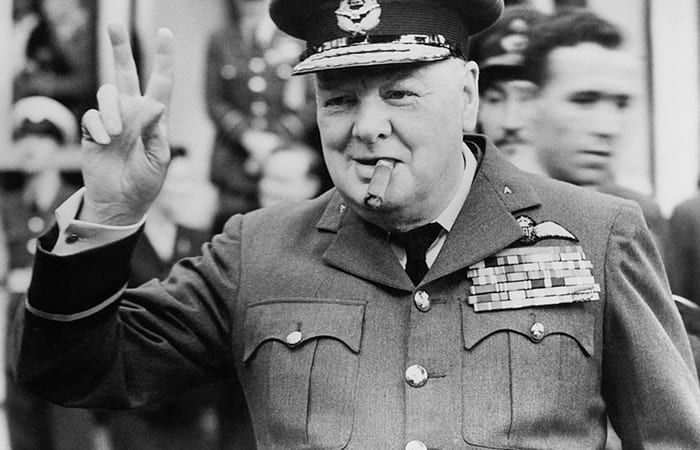 Winston Churchill in military uniform