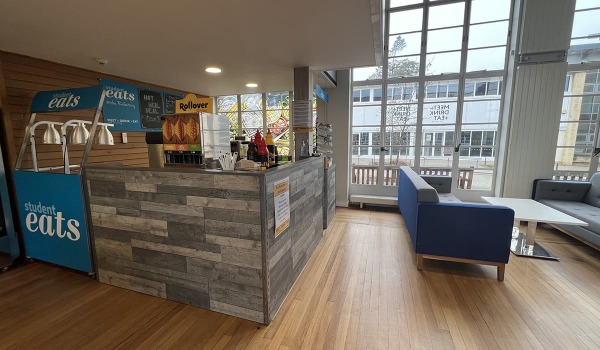Student cafe at Bath Spa university