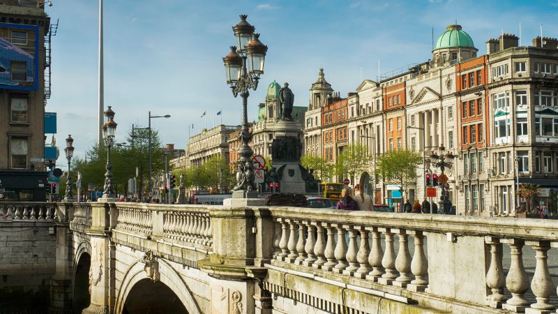 O'Connell bridge in dublin