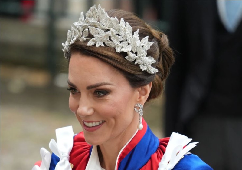 kate middelton at the coronation of King Charles III
