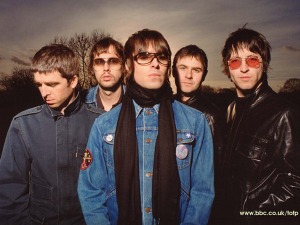 Oasis featuring liam and noel gallagher