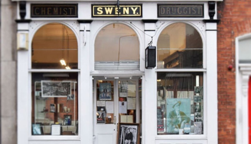 Sweny's pharmacy in dublin, famous for mention in Ulysses