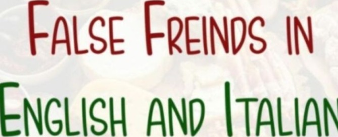 identify and remember false friends in English