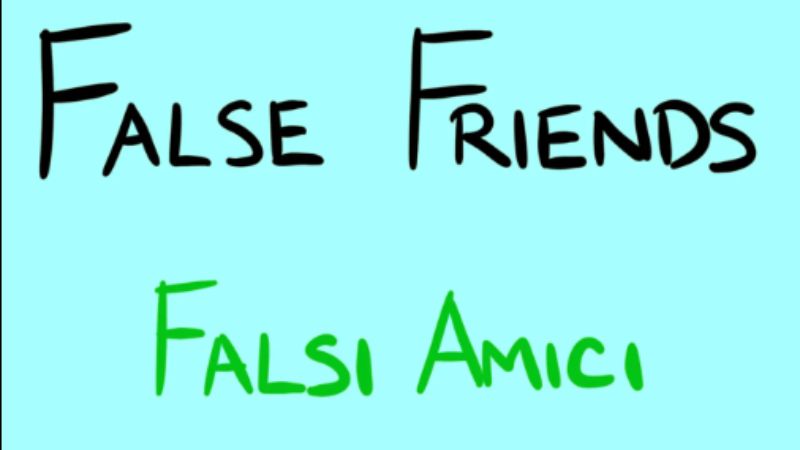 false friends, falsi amici