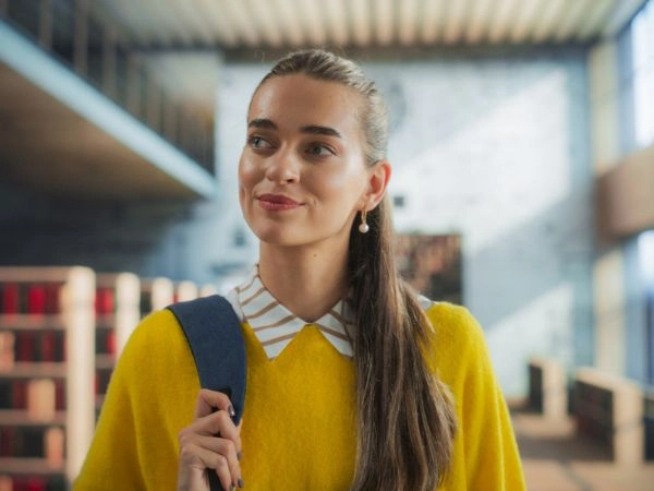 student preparing to travel