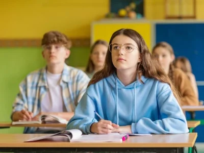 Students in a classroom