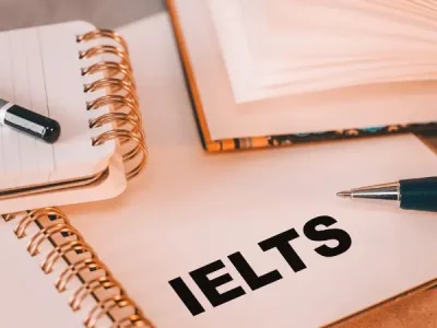 book that says IELTS